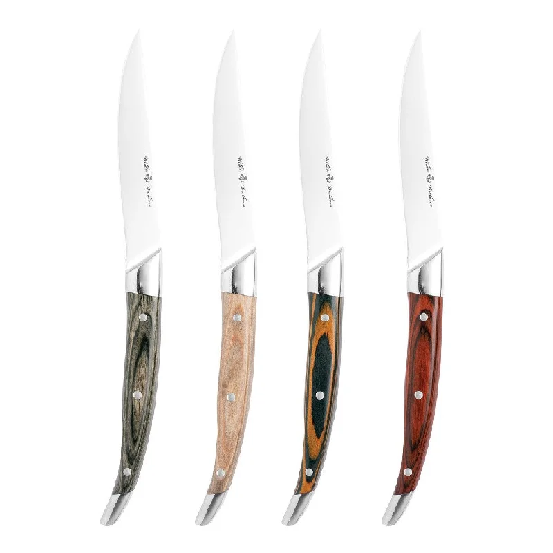 Wilkie Brothers 4pc Steak Knife Set Pakkawood