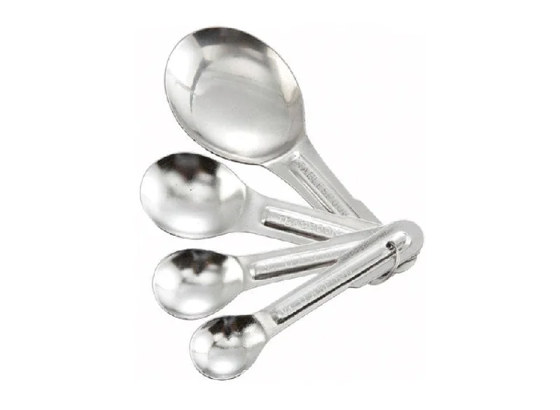 Winco Stainless Steel Economy Measuring Spoon Set (Set of 4)