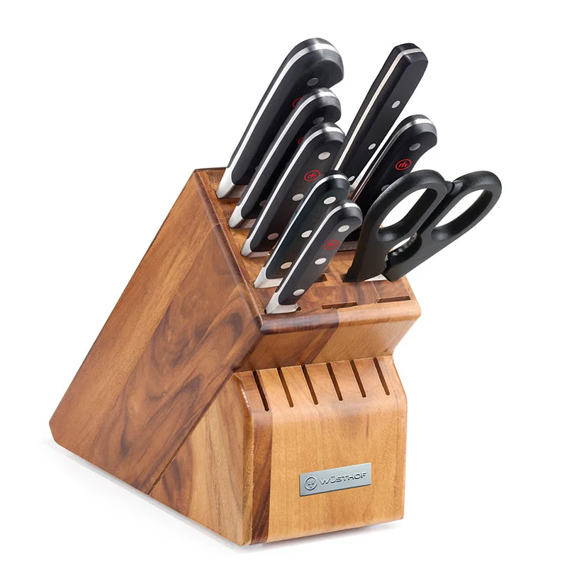 Wusthof Classic 9 Piece Acacia Knife Block Set