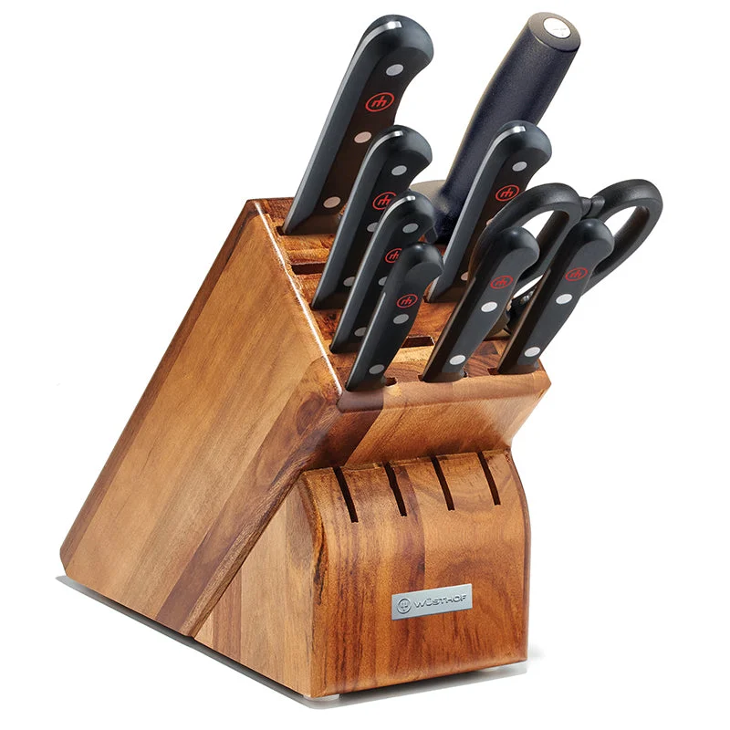 Wusthof Gourmet 10 Piece Acacia Knife Block Set