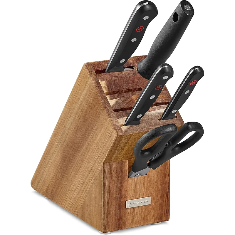 Wusthof Gourmet 6 Piece Acacia Knife Block Set