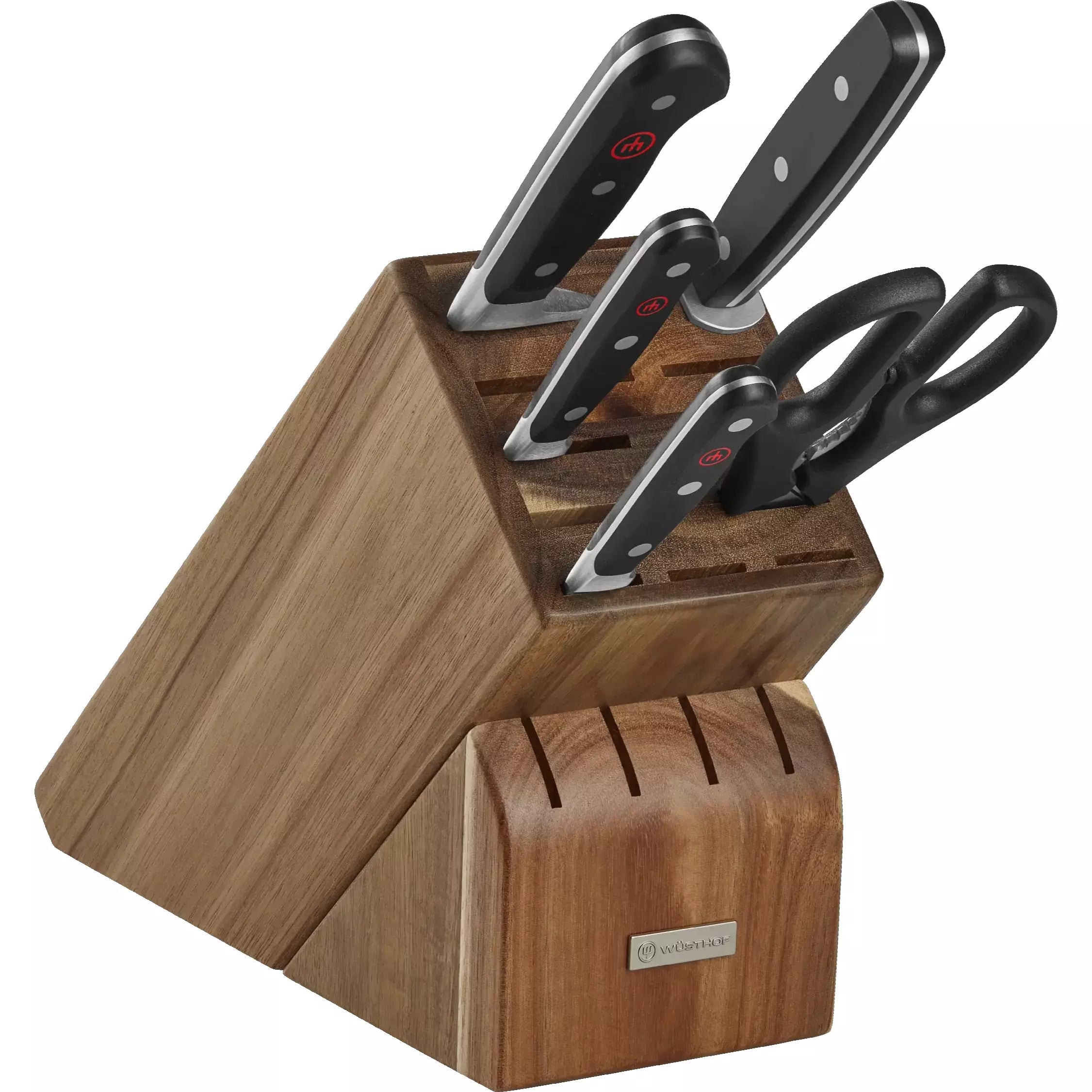 Wusthof Classic 6-Piece (15 Slot) Knife Set, Acacia