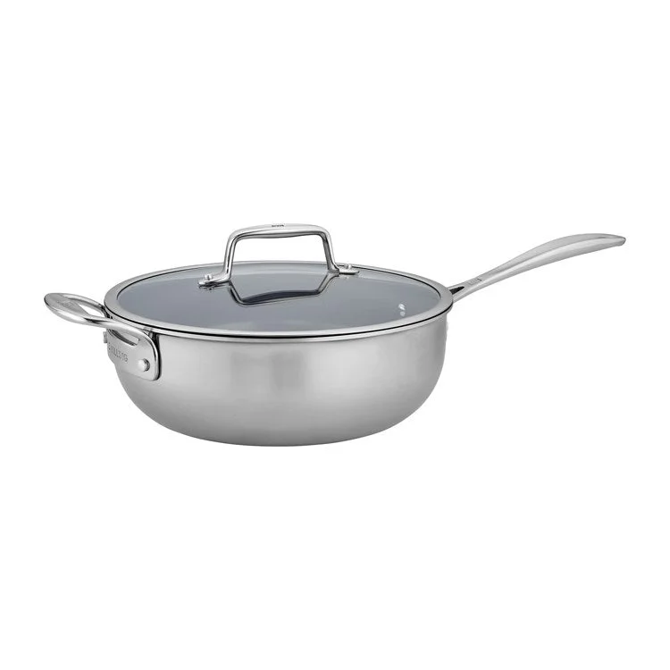 Clad CFX 4.5-Quart Ceramic Nonstick Stainless Steel Saute Pan