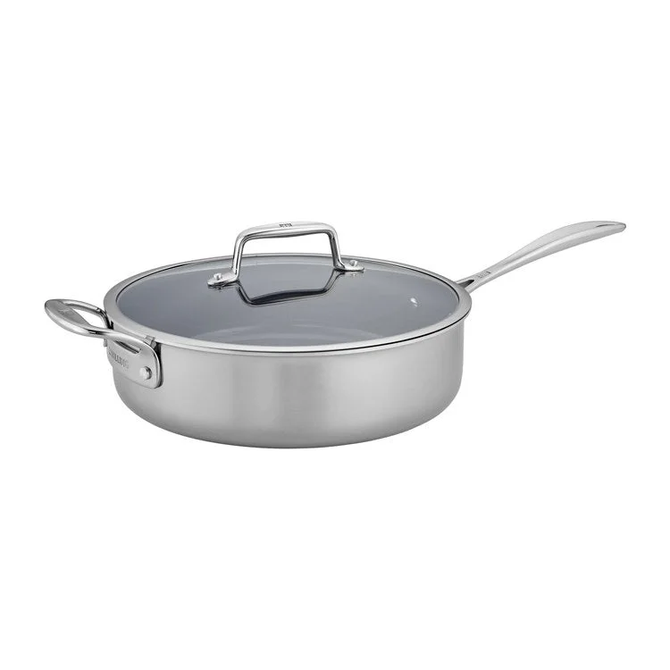 Clad CFX 5-Quart Ceramic Nonstick Stainless Steel Saute Pan