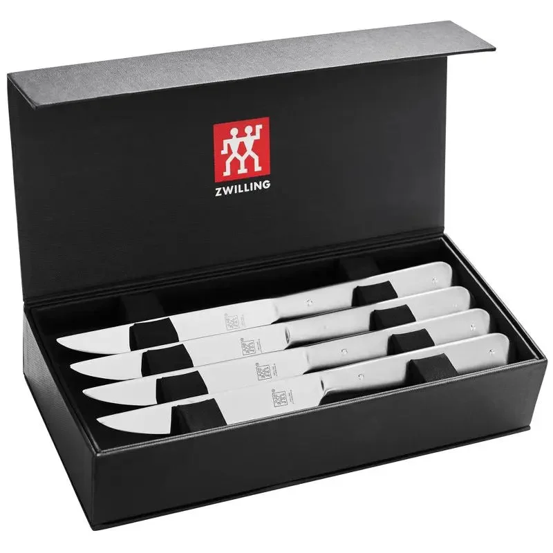 ZWILLING Porterhouse Stainless Steel 8-pc Steak Knife Set with Black Presentation Case